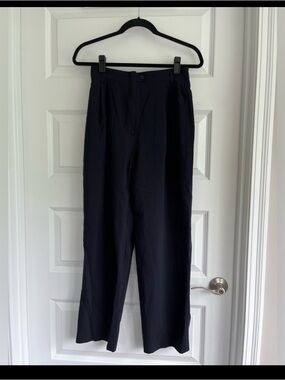 Zanella Black Pleated High-Rise Trousers